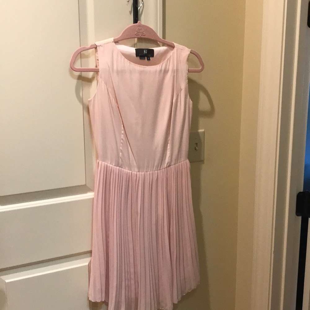 Sachin + Babi silk pleated dress baby pink 0